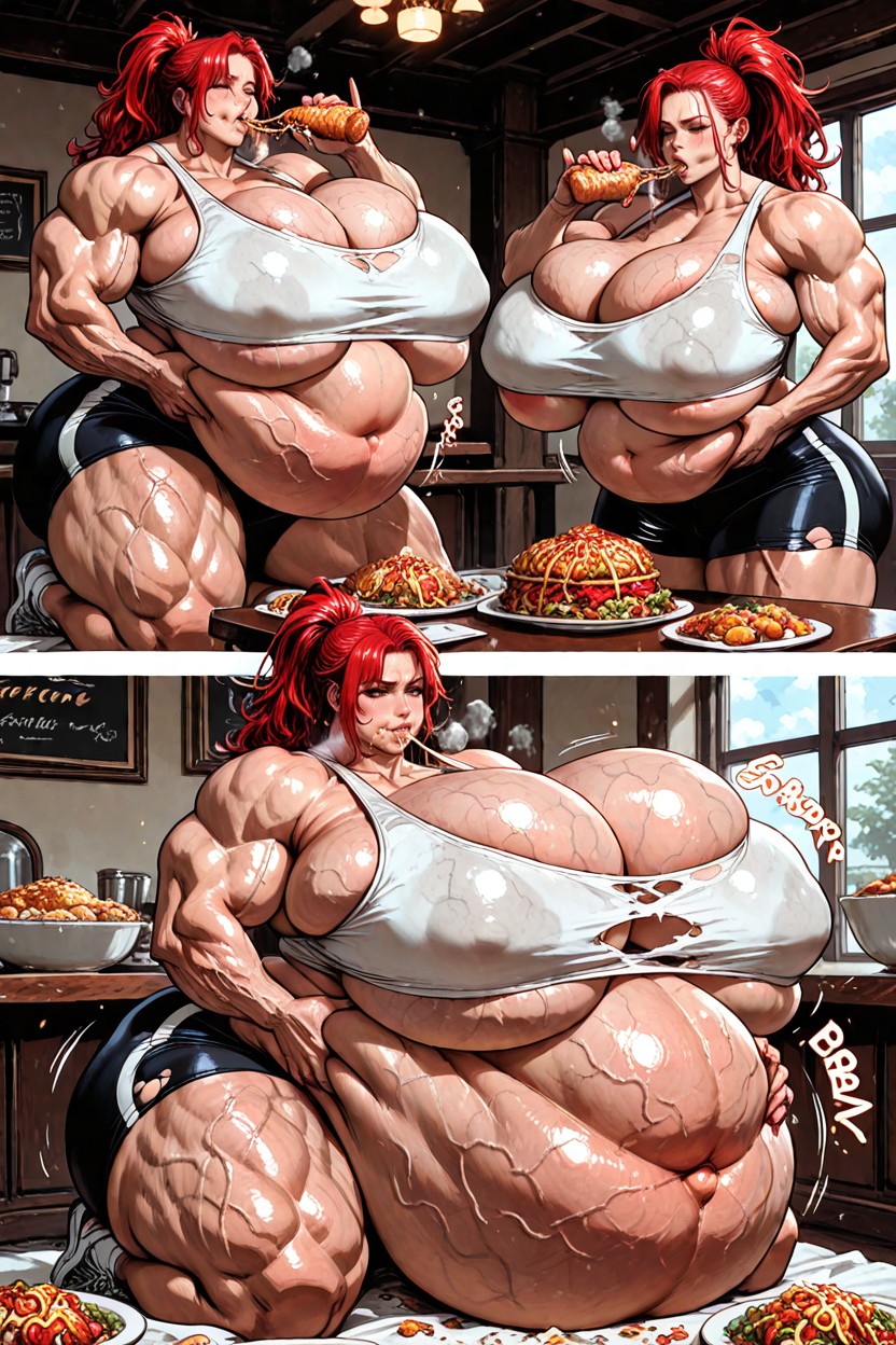 Bicep Veins, Heavy Breathing, Extreme Underboob Porno IA Hentai