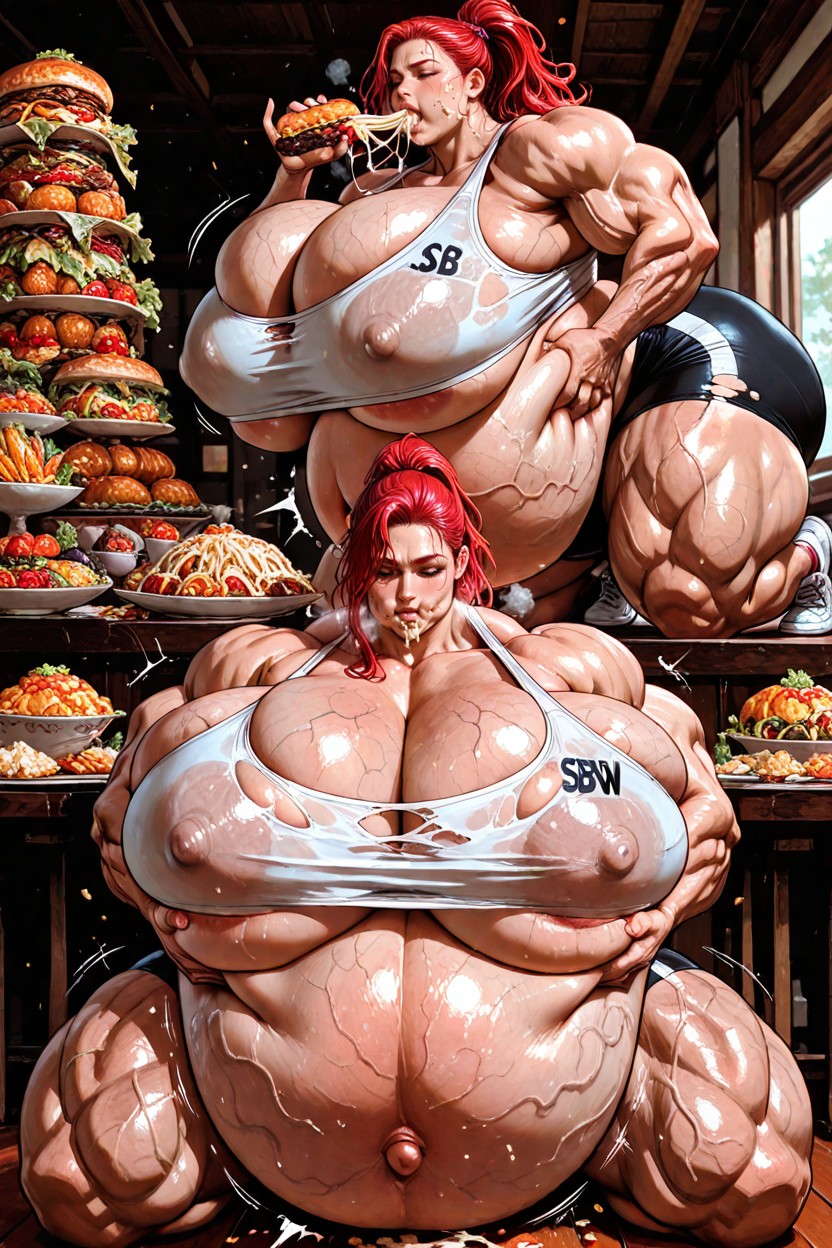 Bending Over, Gigantic Breasts, Sport-bh Hentai KI Porno