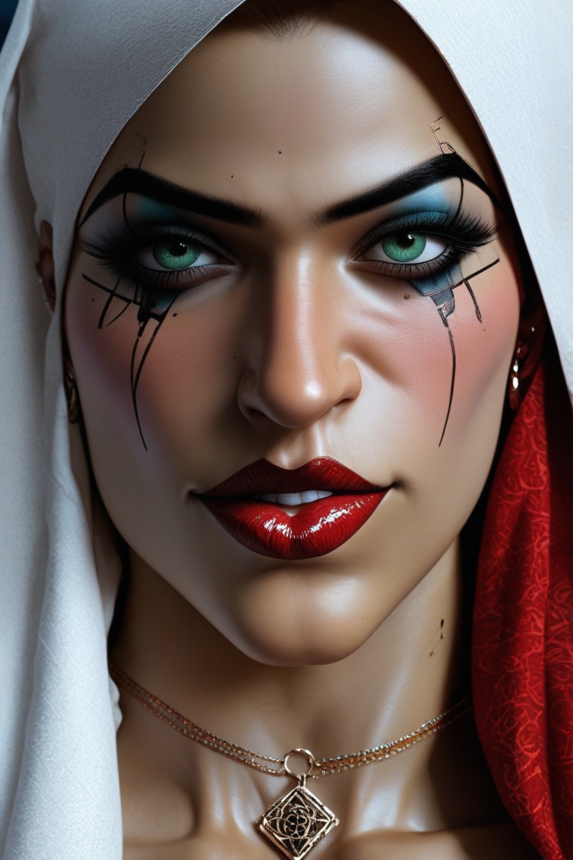 Cyberpunk City, Hijab, Android Hentai IA