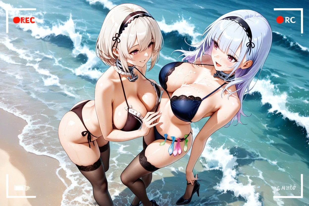 Smiling At Each Other, The Waves Gently Lapping At The Shore, Expose Hentai AI Porn