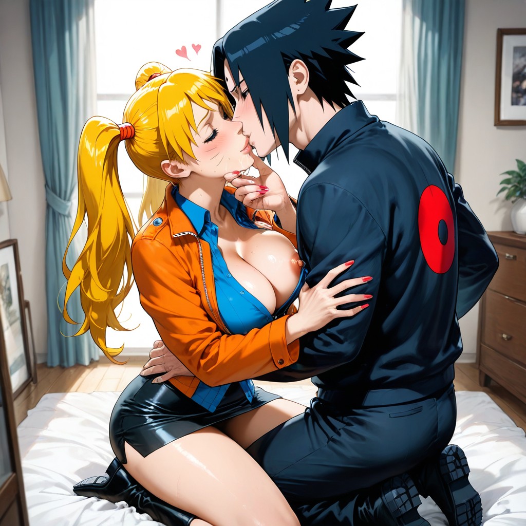 Woman And Man, Sasuke Uchiha And Naruko Uzumaki, Sasuke Fucking Naruko Porno IA Hentai