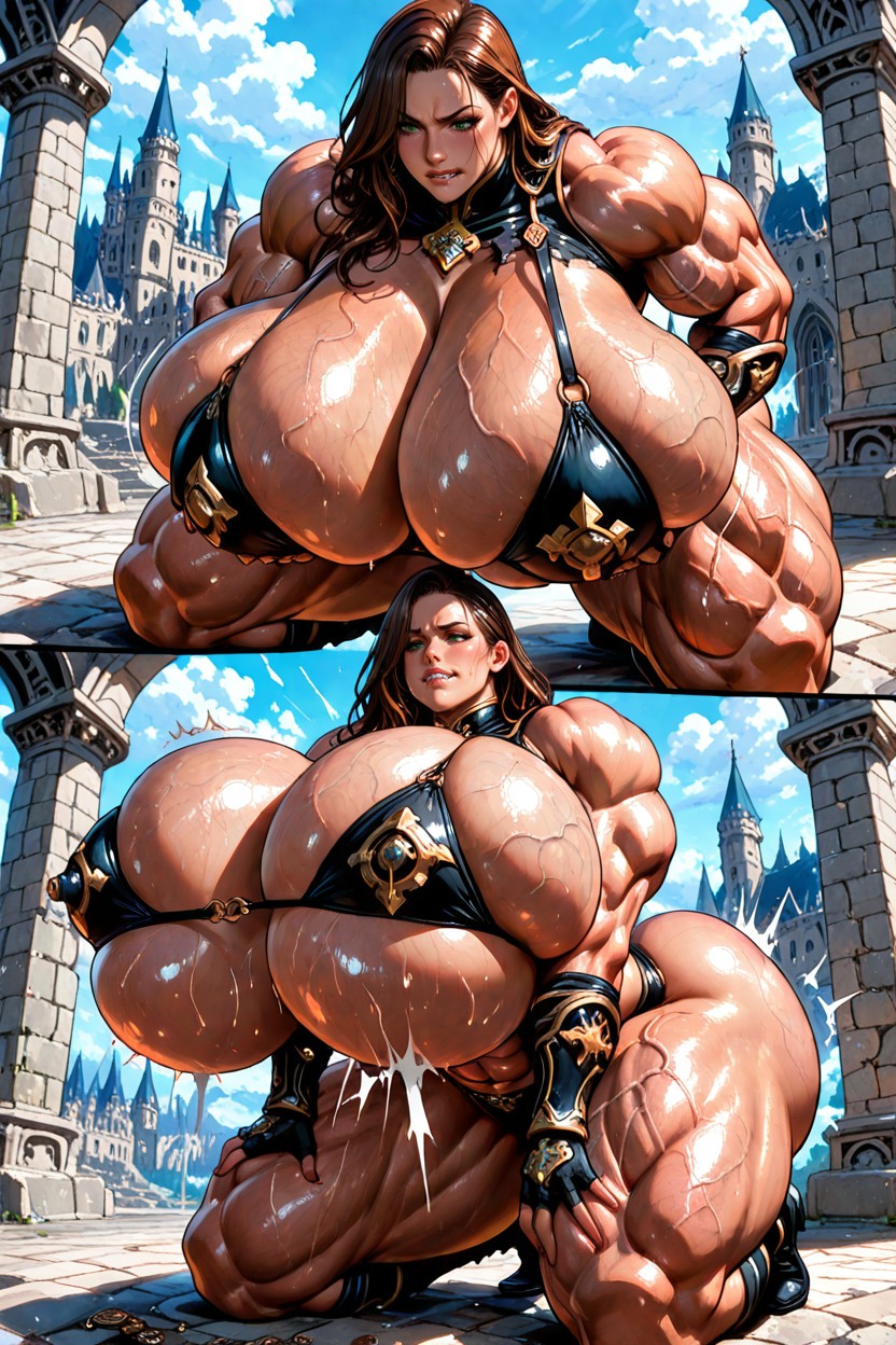 Hyper Size Breasts, Heavy Breasts, Ultra Massive Breasts Porno IA Hentai