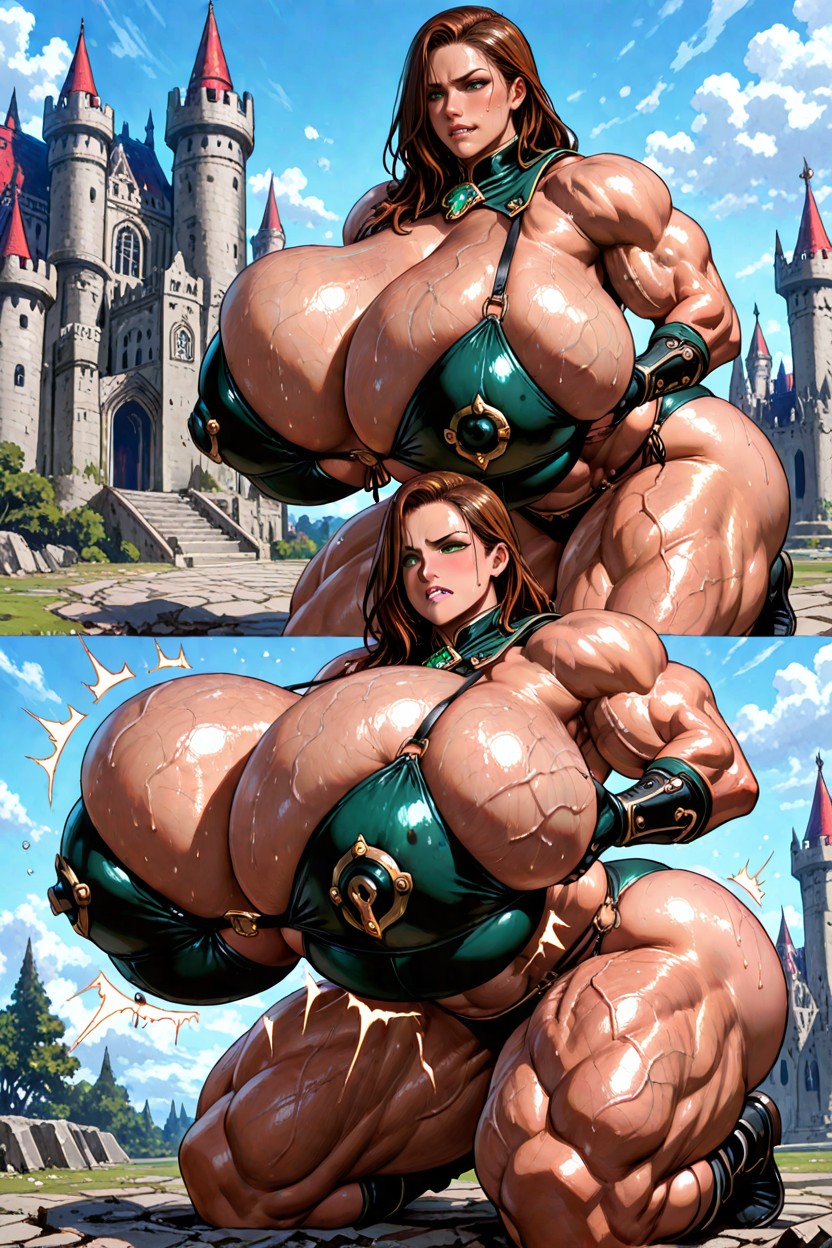 Hyper Size Breasts, Mega Boobs, Extreme Breast Expansion ヘンタイAIポルノ