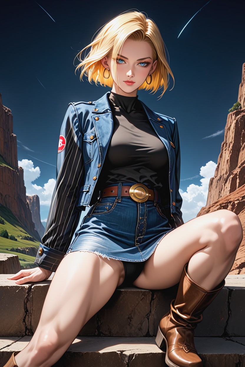 Gold Buckle, Detailed Body, Night Porno IA Hentai