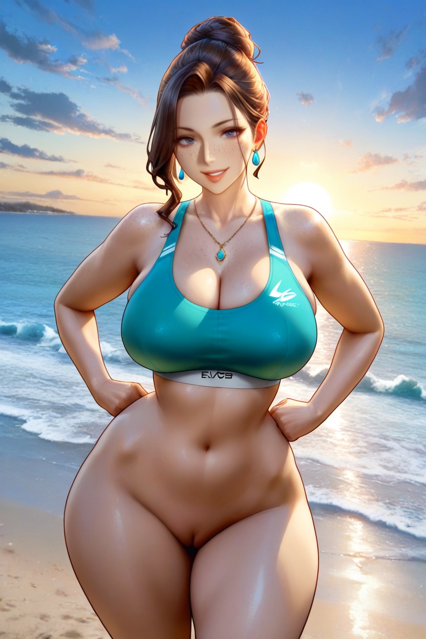 High Detailed, Looking At Viewer, Chignon Porno IA Hentai