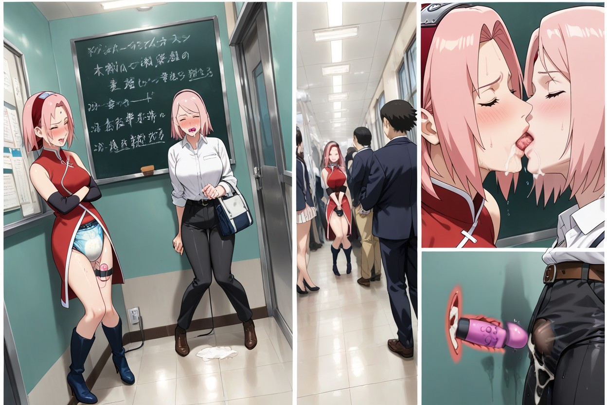 Cum, Salle De Classe, On Wall Porno IA Hentai