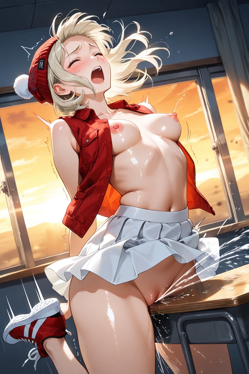 Courte Longueur, Open Mouth Wide, Motion Lines Porno IA Hentai