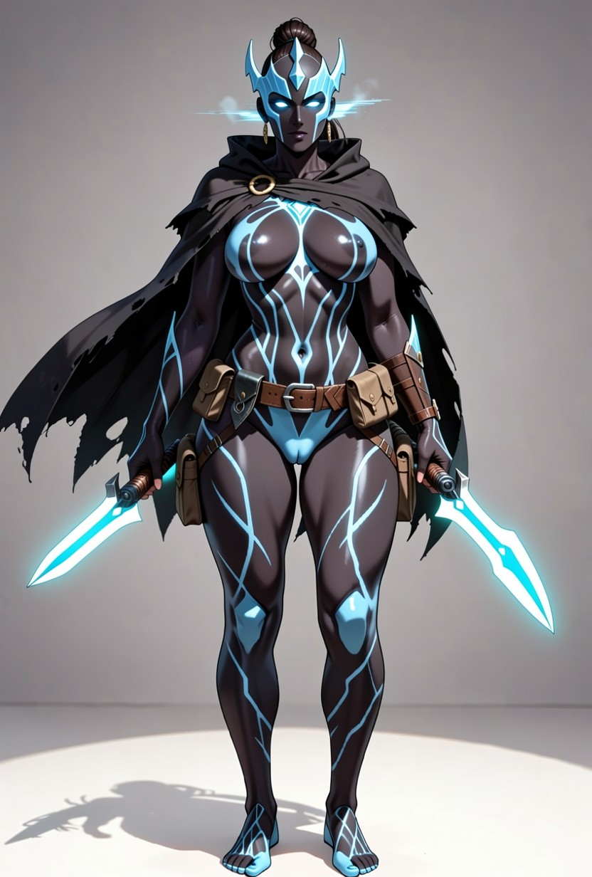 High Contrast Lighting, Long, Dark Fantasy Hentai IA