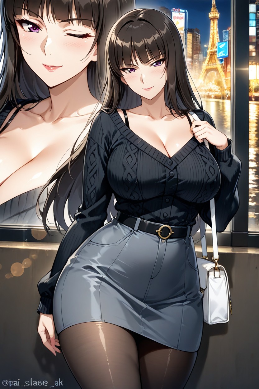 K, Sexy Lips, Bokeh Hentai AI Porn