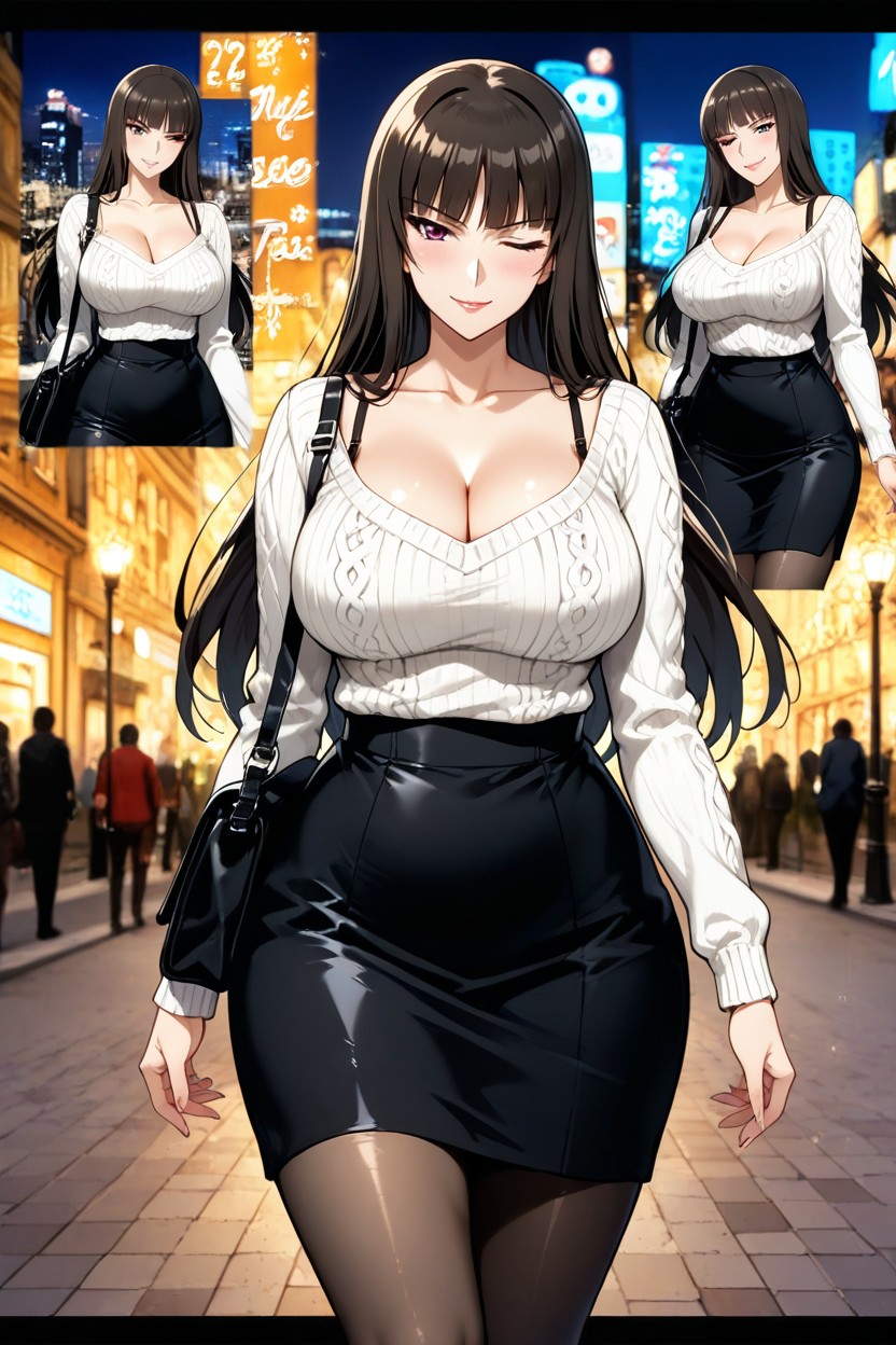 Seductive Gaze, K, Multiple Views Hentai AI Porn