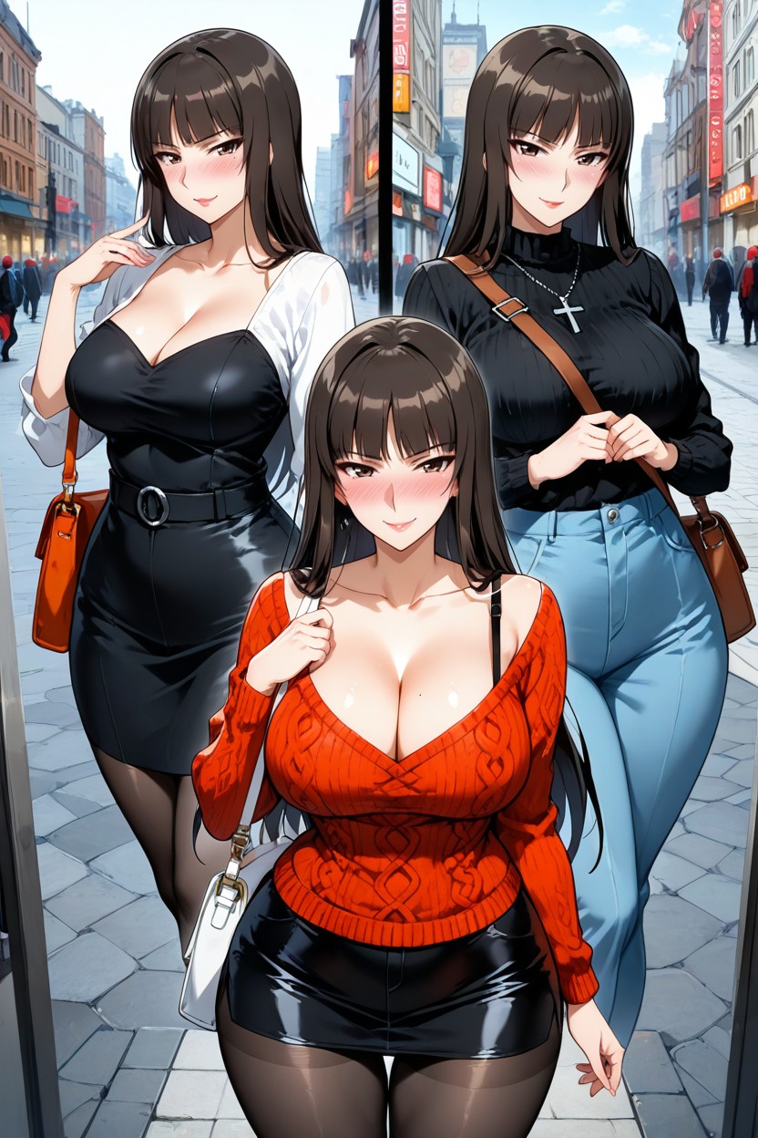 Smiling At The Viewer, K, Medium Ass Hentai AI Porn