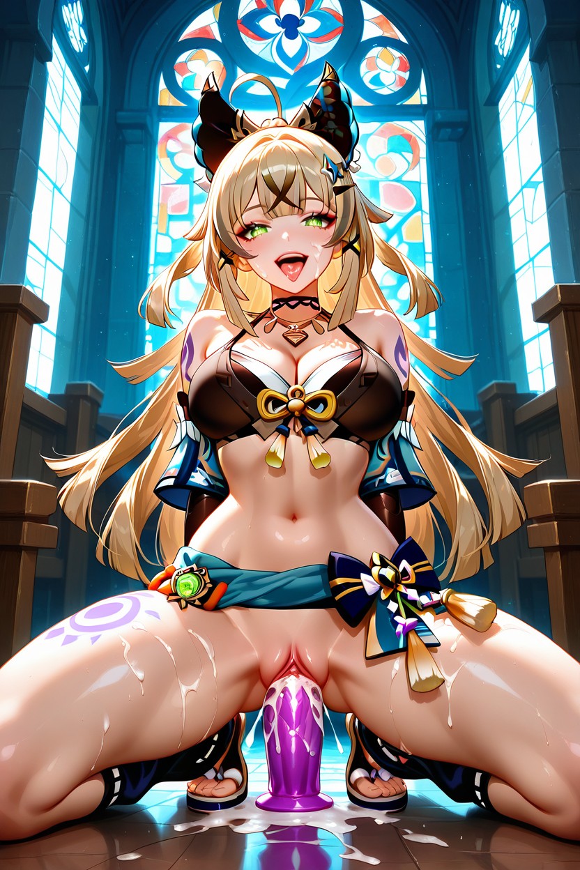 Dark, Dildo Ride, Tongue Out Hentai AI Porn