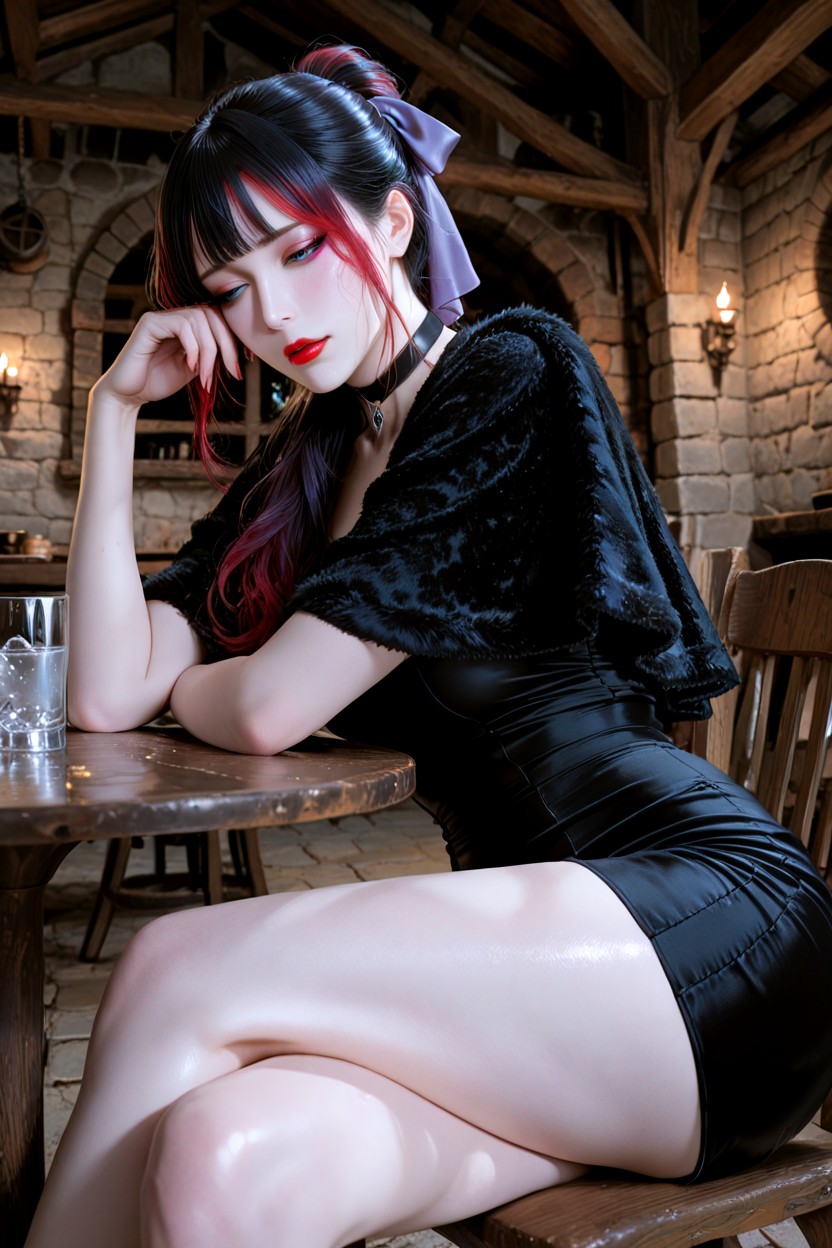 Cosplay, Blue Eyes, Korean Idol Face Hentai AI Porn