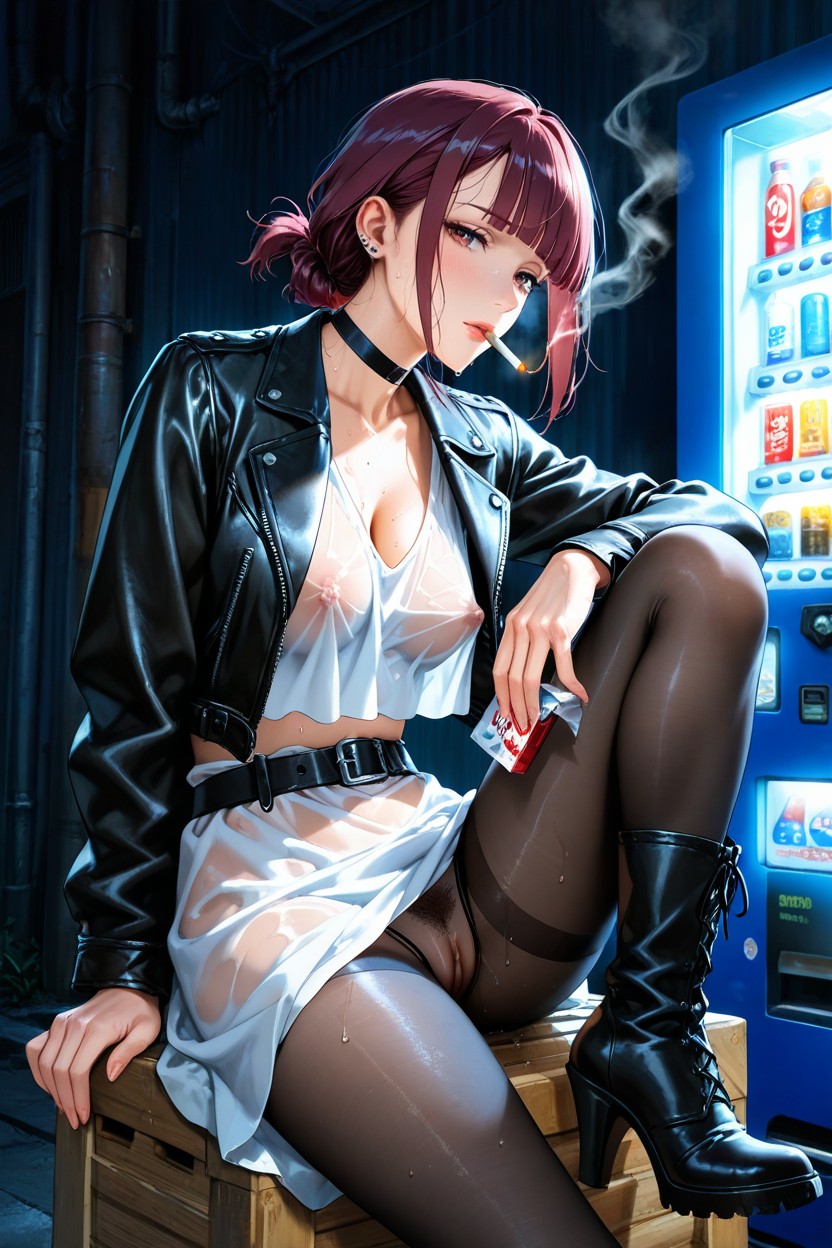 Perky Breast, Up Tied Hair, Cameltoe Hentai AI Porn