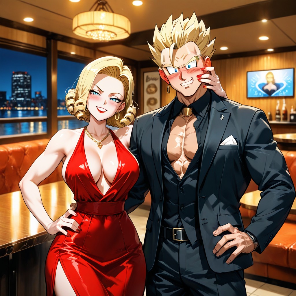 A Smug, Cinematic Lighting, Red Lipstick Hentai AI Porn