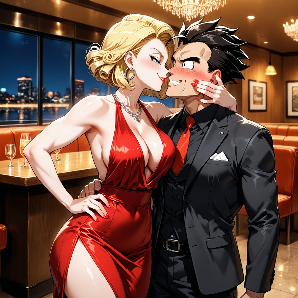 Cinematic Lighting, 2 Personas, Mischievous Smiles Hentai IA
