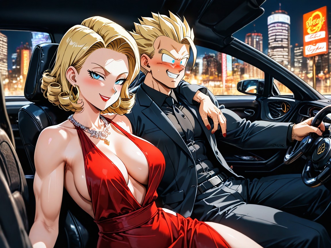 Marilyn Curly Bob Hairstyle, Detailed Hair, Horny Hentai AI Porn