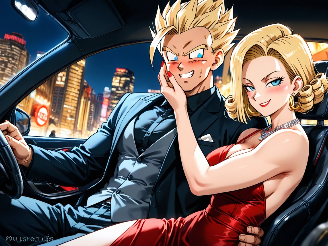 Gohan Driving The Lamborghini, パーマ, 2人 ヘンタイAIポルノ