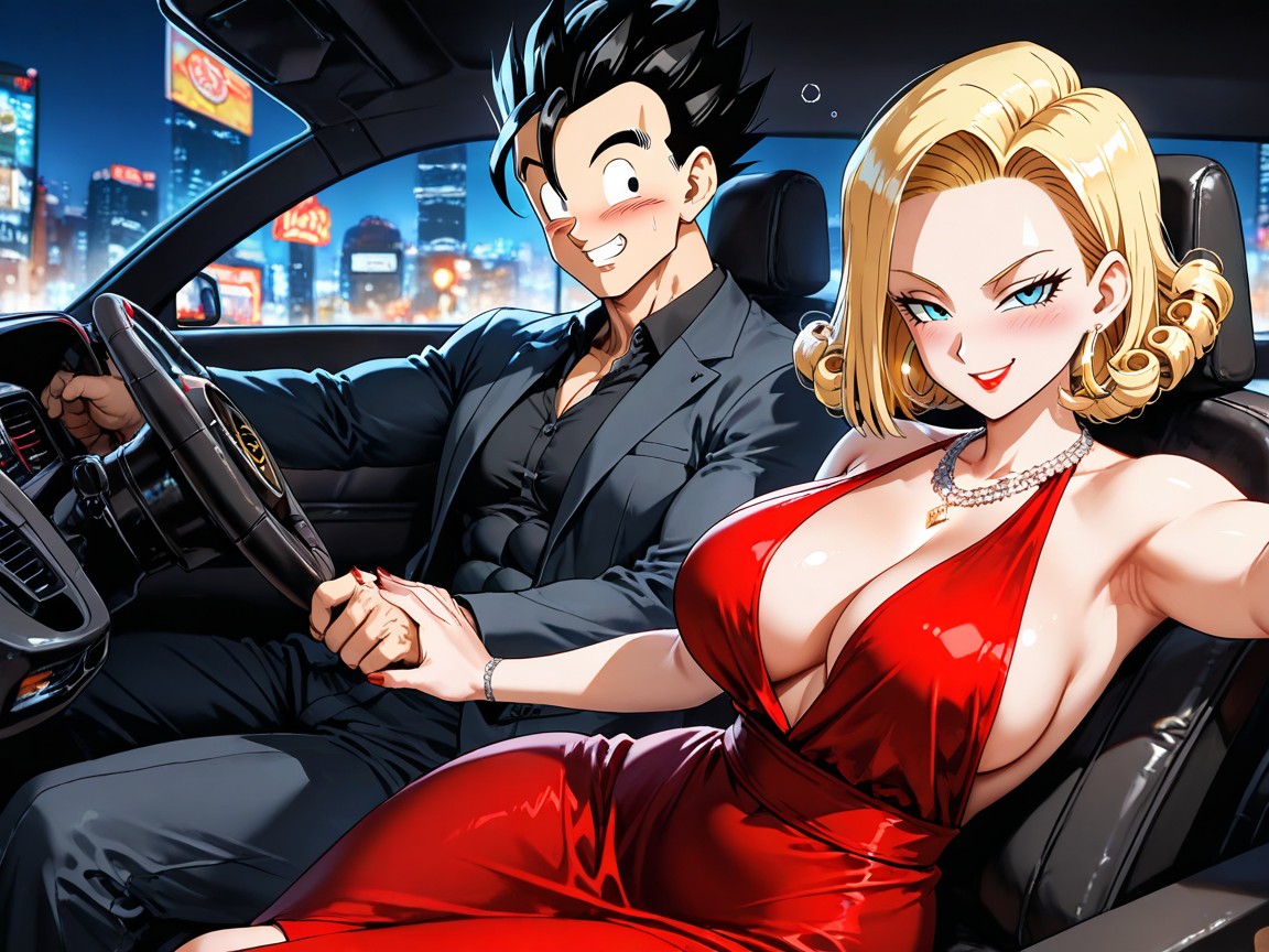 Extremely Beautiful Woman, Short Length, Night Hentai AI Porn