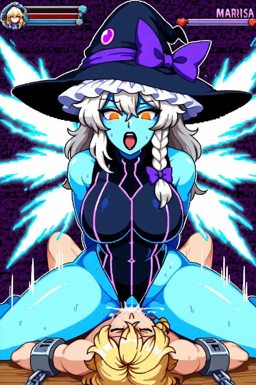 Energy Wings, Man Restrained With Metal Shackles, Metallic Straps Hentai AI Porn