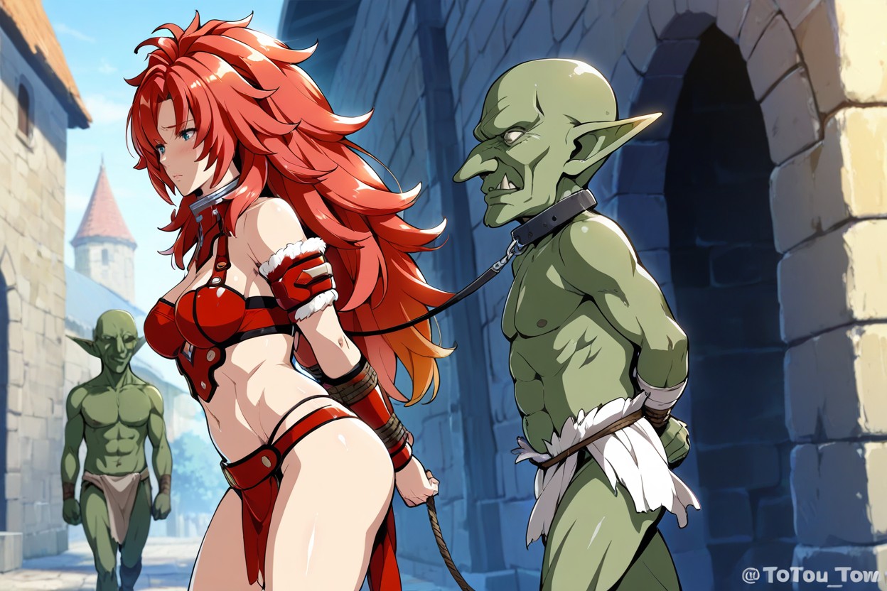 Bald Goblin, Side View, Only Tow Character Hentai IA