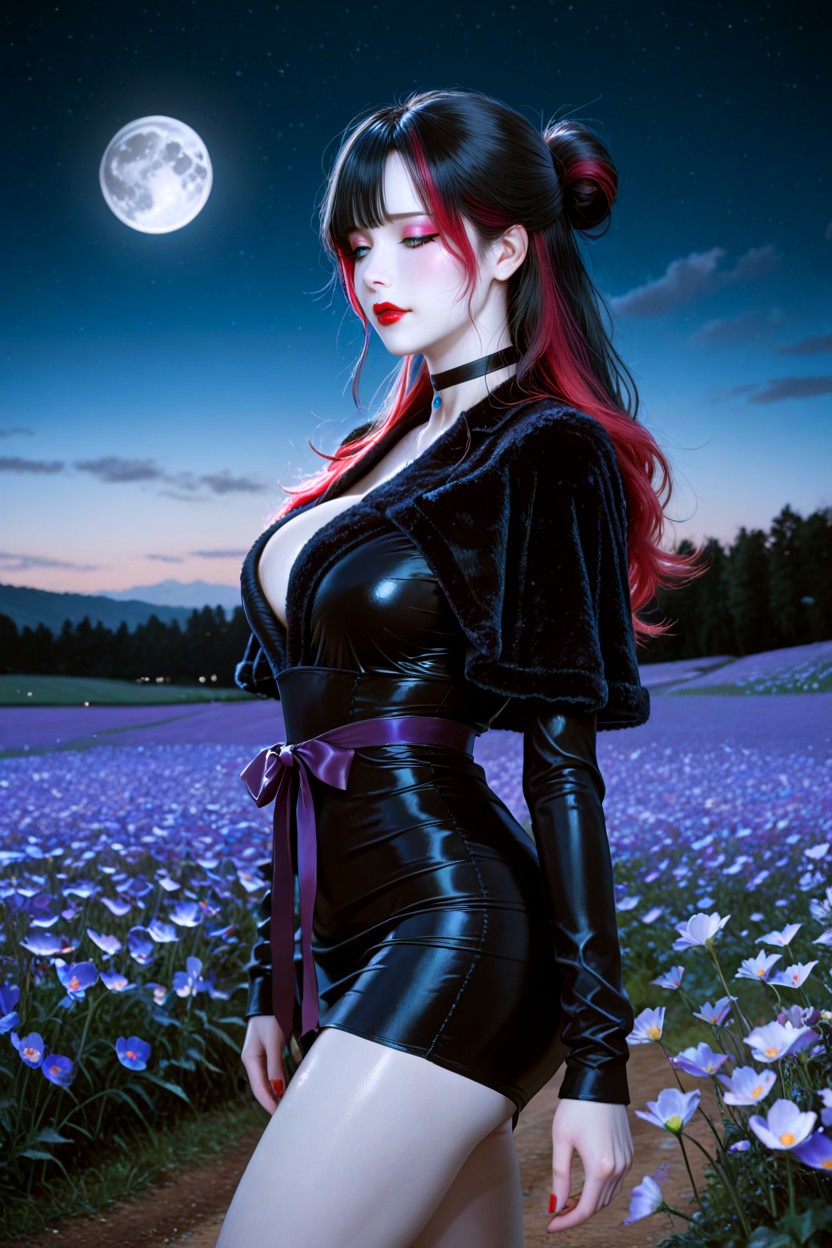 Black Velvet Tube Dress, Plano Mediot, 25+ Hentai IA