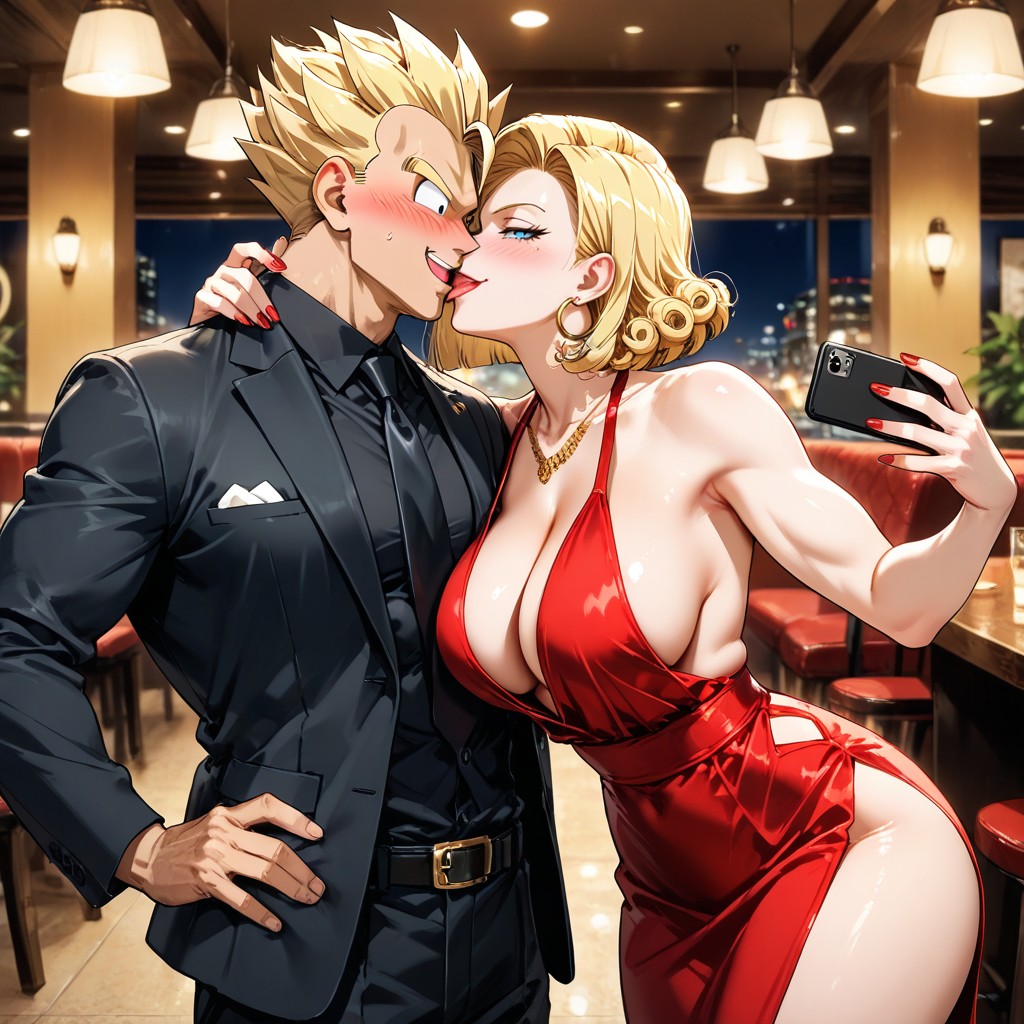 Red Nails, Expression Suffisante, Cinematic Lighting Porno IA Hentai