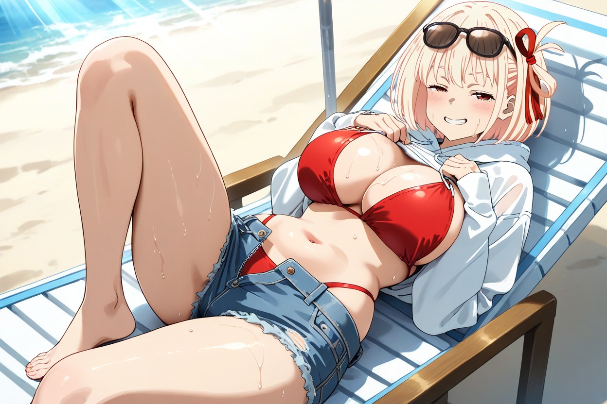 Vista Frontal, Barefoot, 25+ Hentai IA