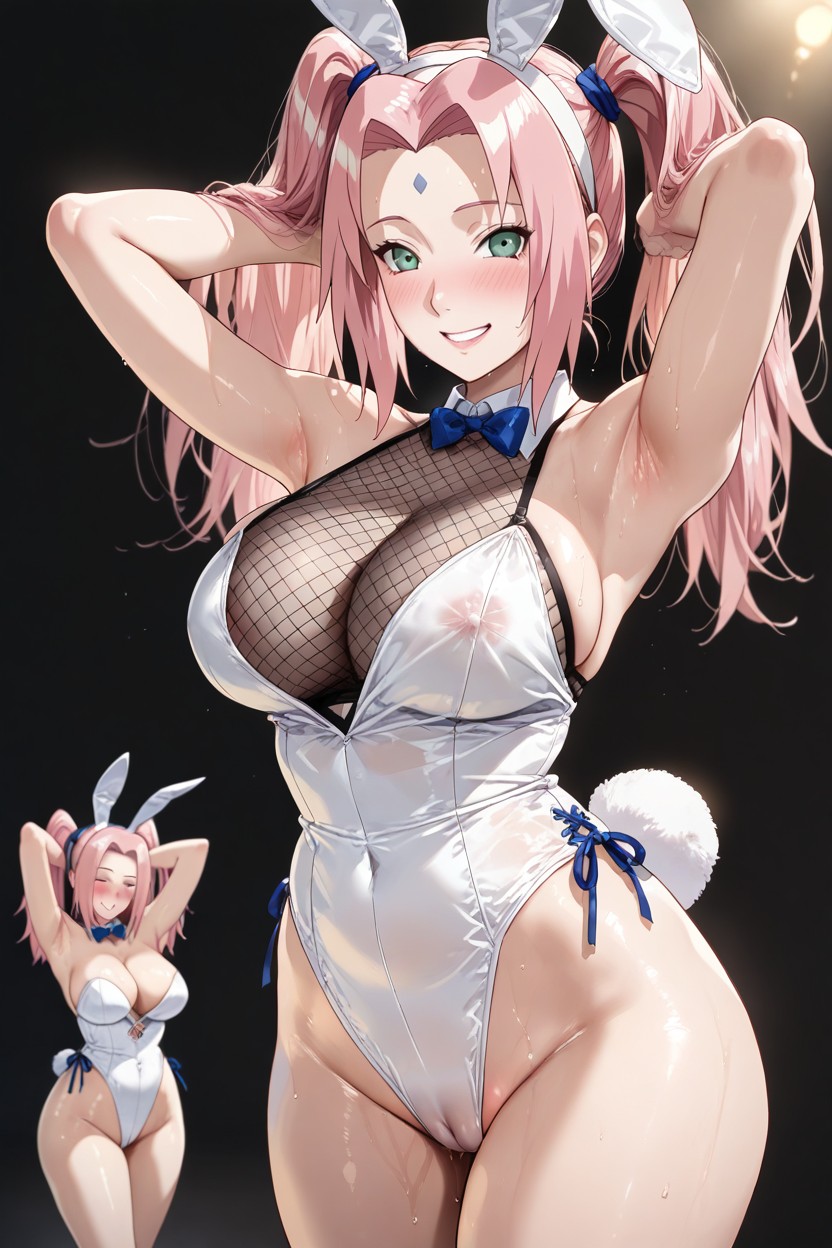 Camel Toe, High Twintail, Sweaty Hentai AI Porn