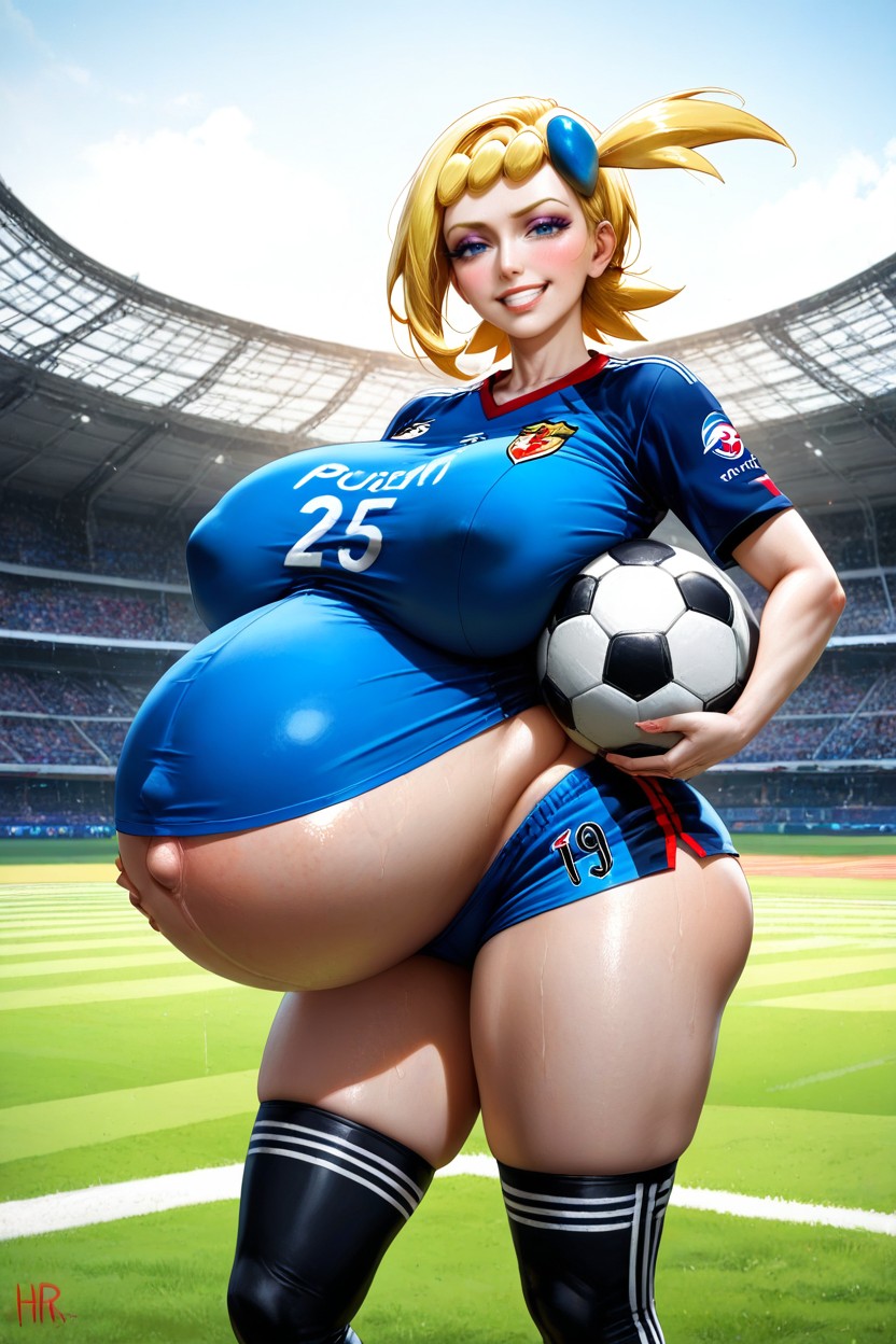 Clenched Teeth, Solo, Gigantic Pregnant Belly Hentai AI Porn