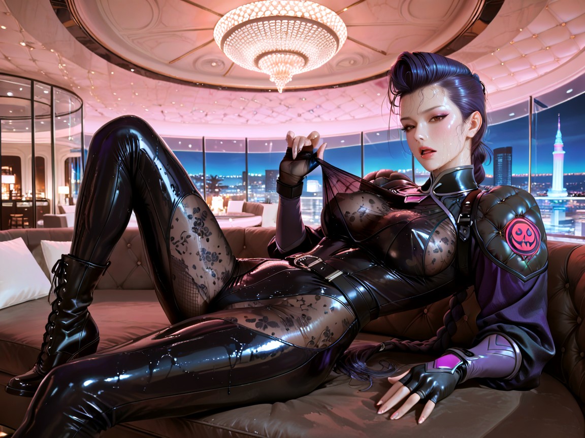 Desaturated Colours, Incredible Detail, Extremely High Ceiling & Seamless Glass Walls Hentai AI Porn