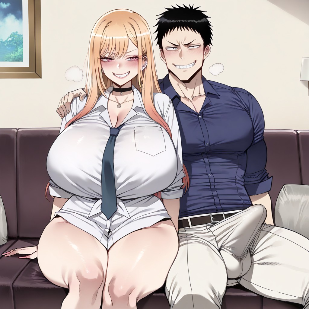 Shirt, Girl Kitagawa Marinfrom Sono Bisque, Large Ass Hentai AI Porn