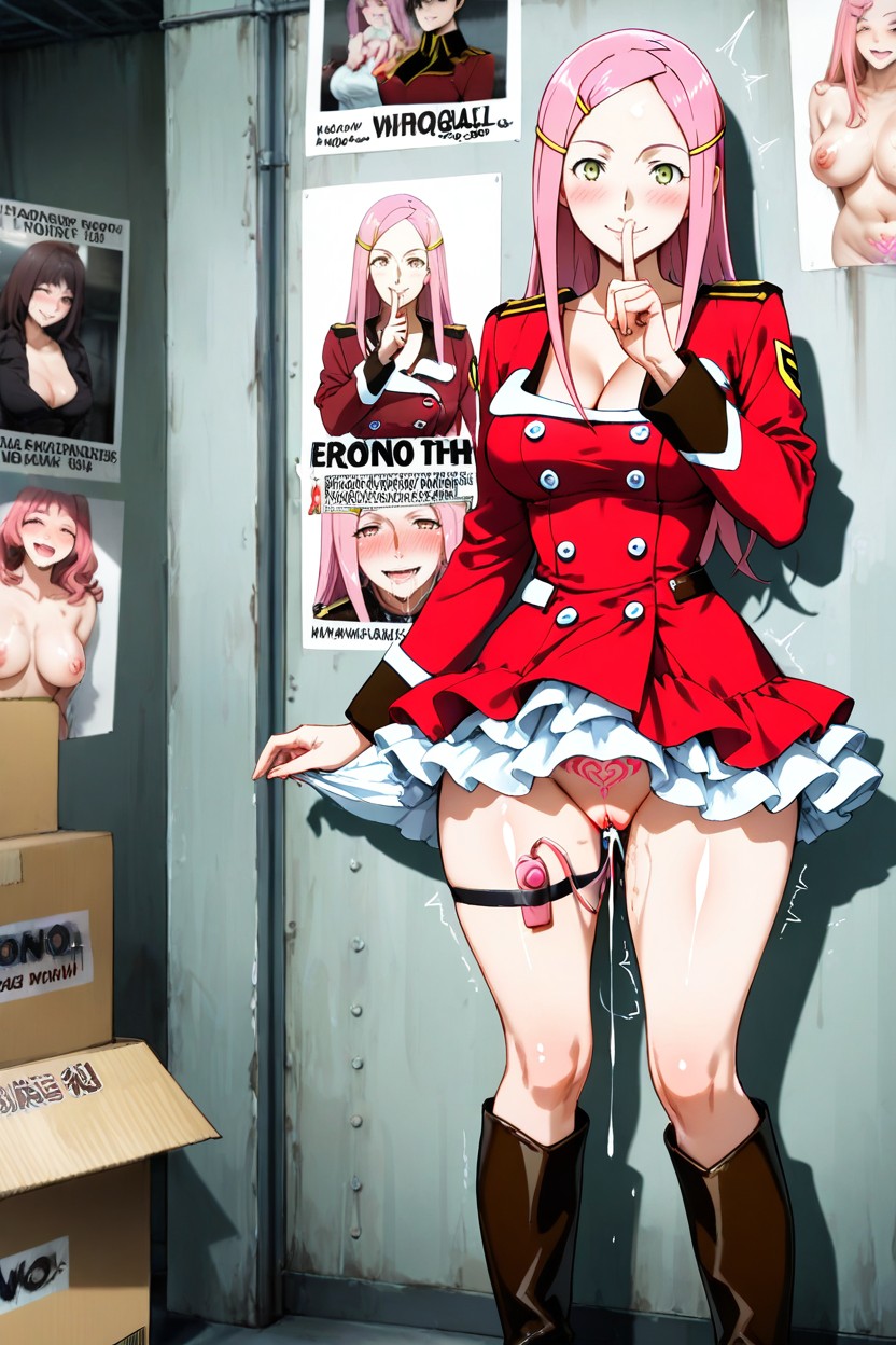 Pretty Face, Medium Ass, Cum Dripping Hentai AI Porn