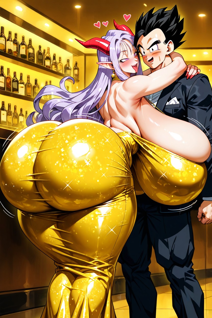 Pretty Eyes, Blushing, Embracing Him Hentai AI Porn
