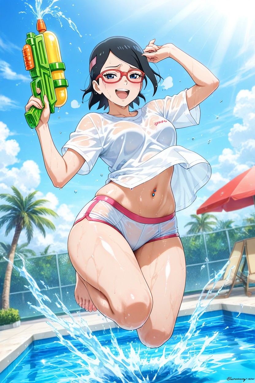 White Boxer Briefs, Mischievous, Dynamic Pose Hentai AI Porn