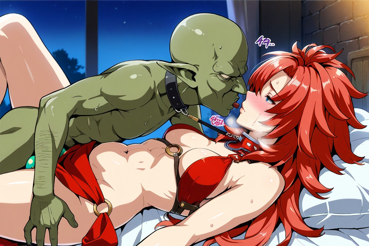 Bald Goblin, Embarrassed , Small Breasts Hentai AI Porn