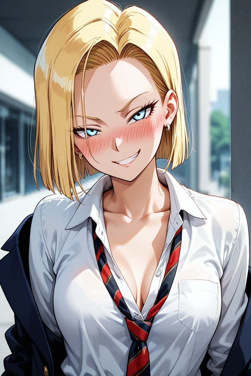 Mischievous (smiling While Blushing), Smug Expression, Evil Grin Hentai AI Porn