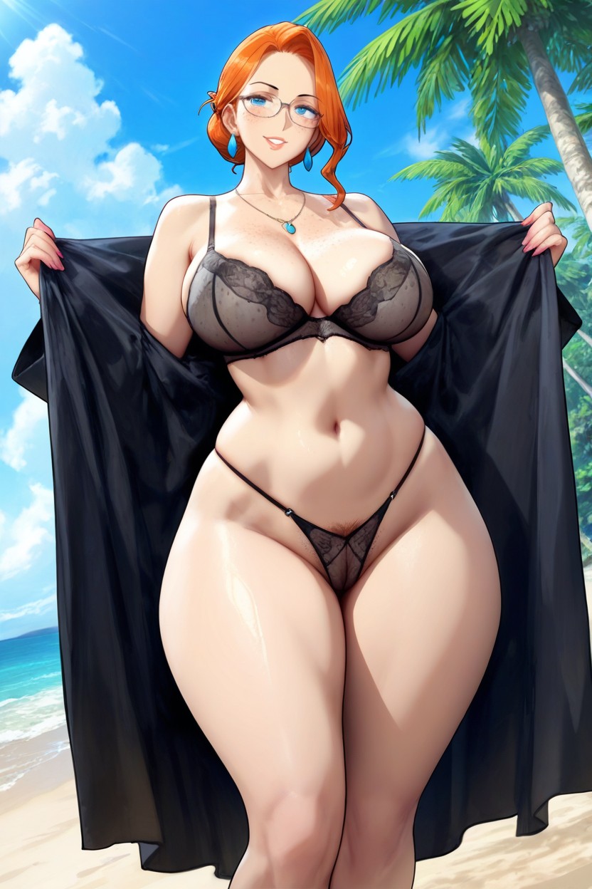 Extremely Beautiful Woman, Perfect Anatomy, Hair Bun Hentai AI Porn