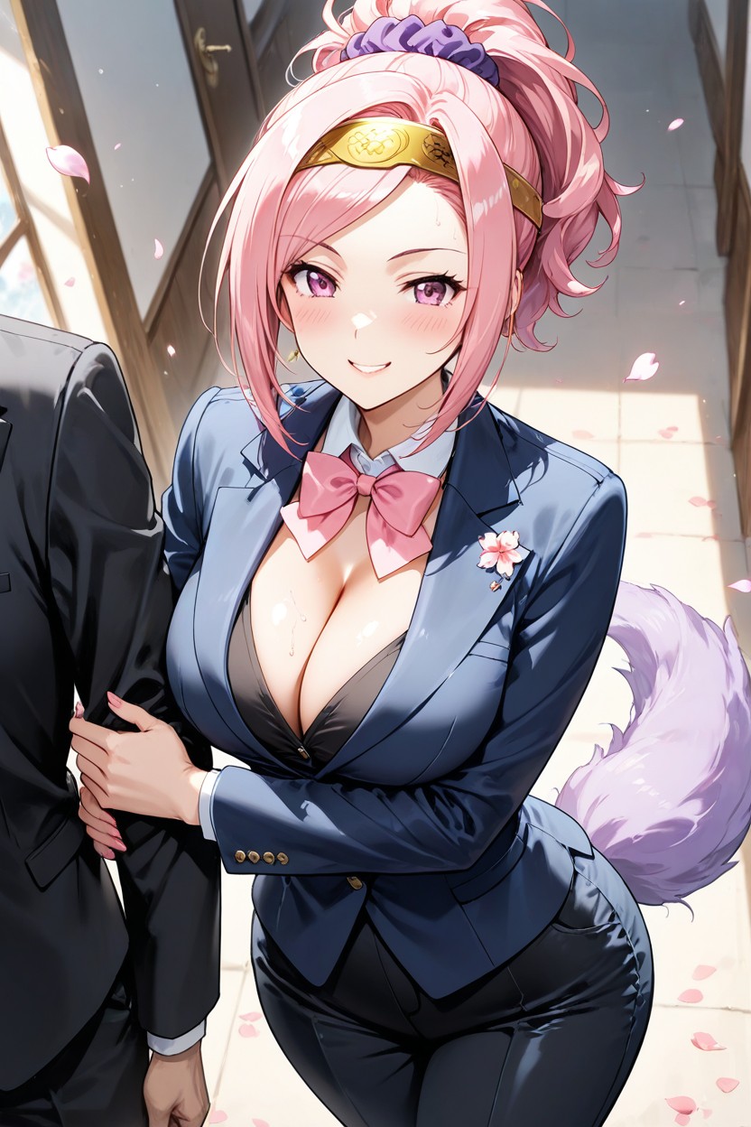 Sakura*bakushin*o From Uma*musumeofficial Character Design She Has Long, Expressive, Medium Ass Hentai AI Porn