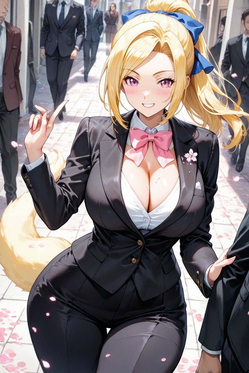 And A Formal Cummerbund, Medium Ass, Expressive Hentai AI Porn
