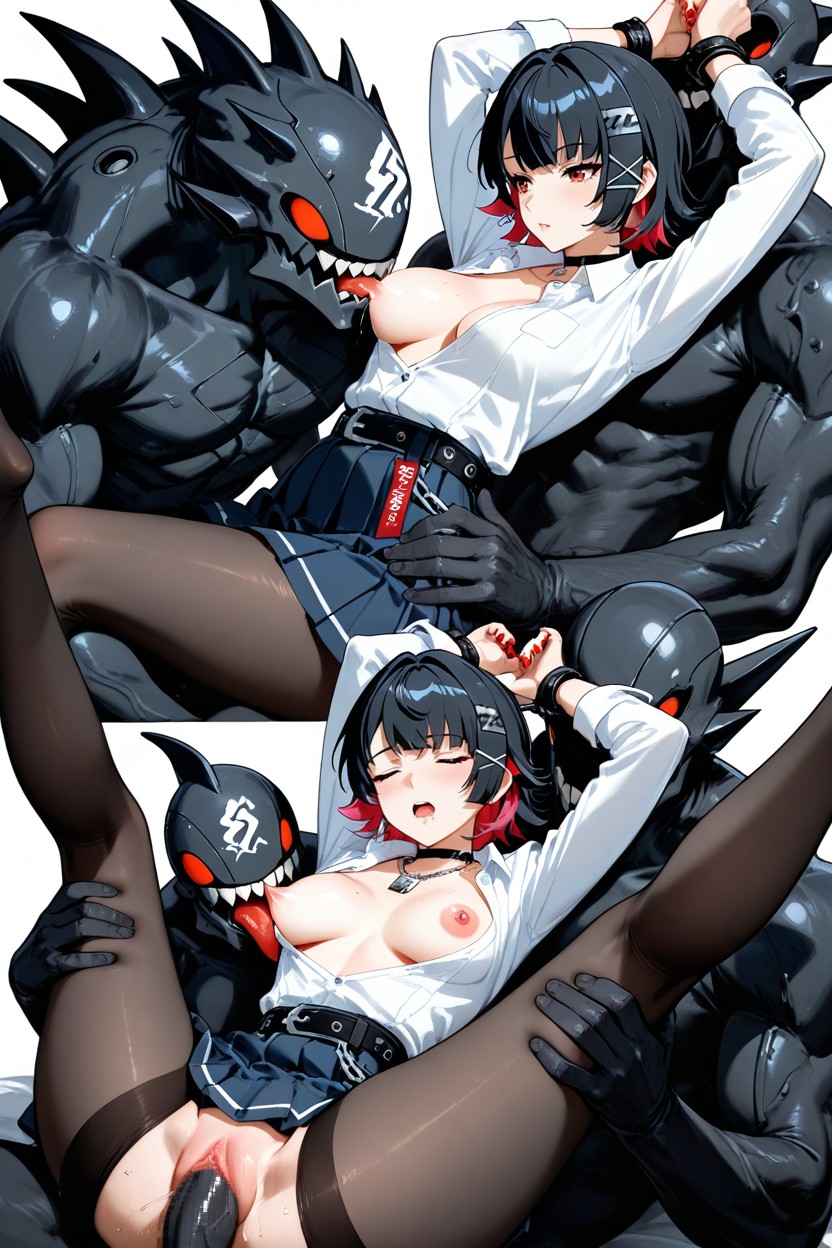 Medium Breasts, Close Eyes, Spreading Legs Hentai AI Porn