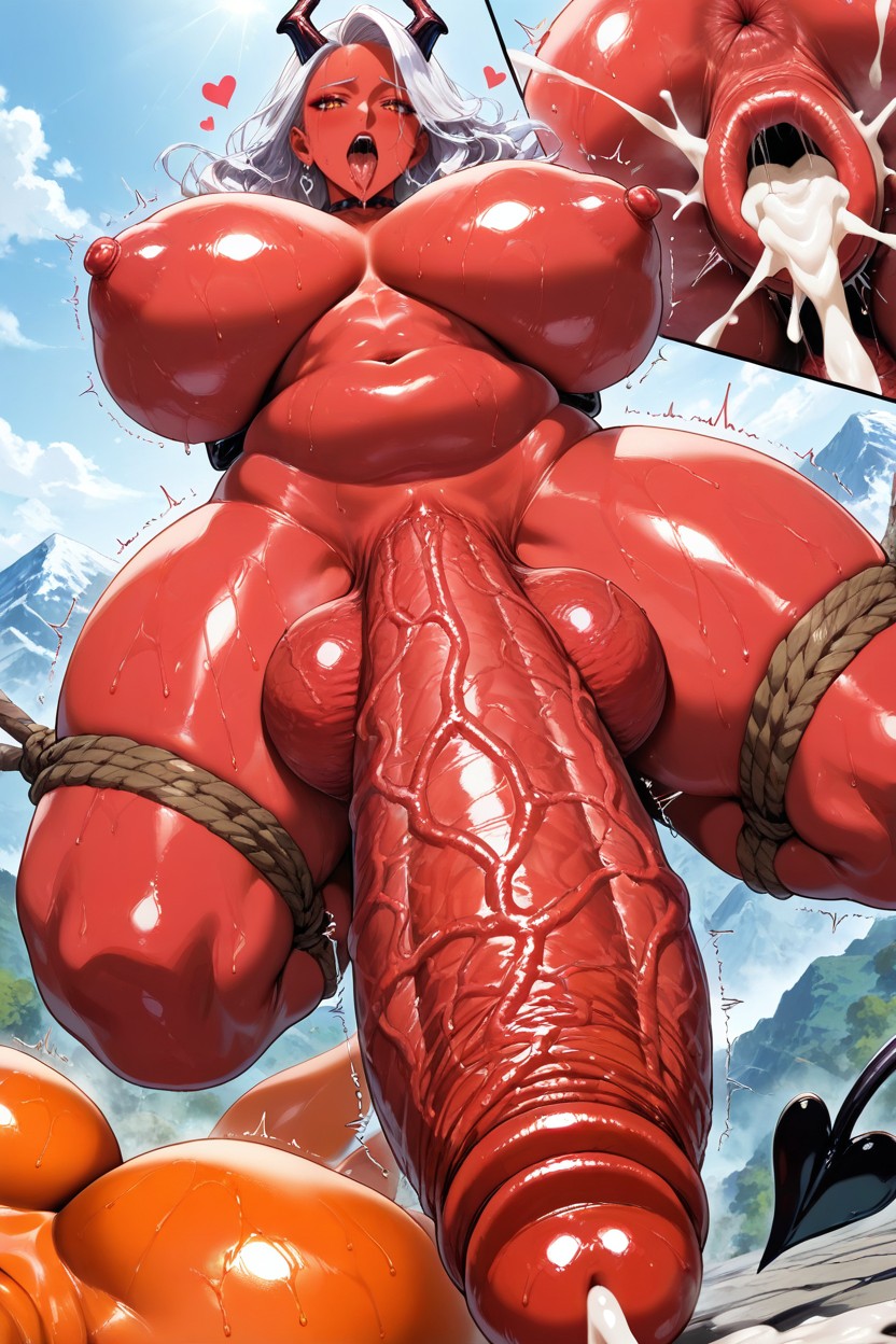 Demon, Low Angle, Mountain Hentai AI Porn