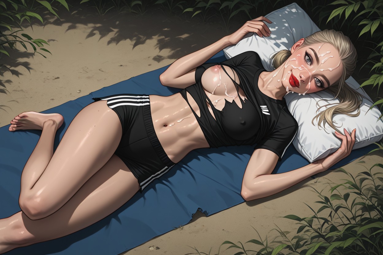 Big Lips, In Tent, Slimleg Hentai AI Porn