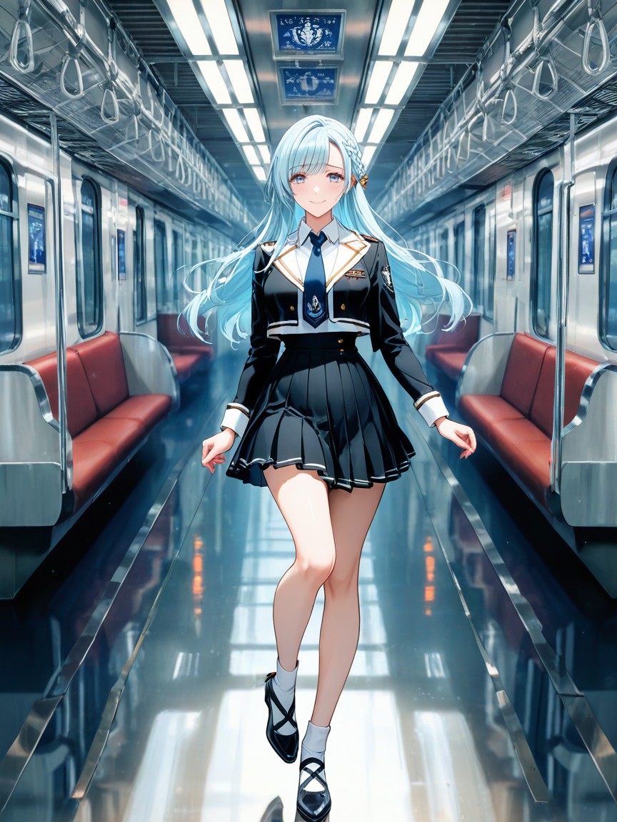 Long Sleeves, Double Parted Bangs, Volumetric Hentai AI Porn