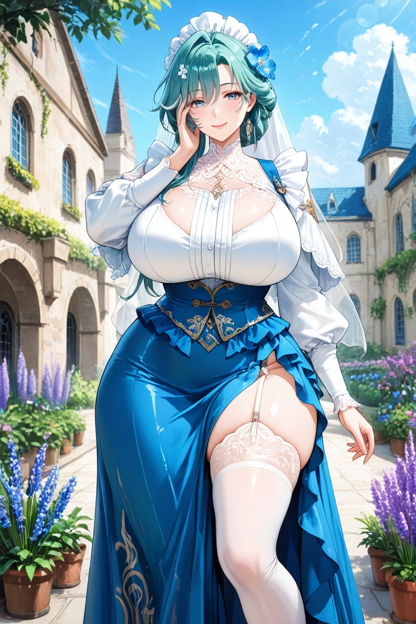 Frilled Skirt, Large Breast, 25+ Hentai AI Porn