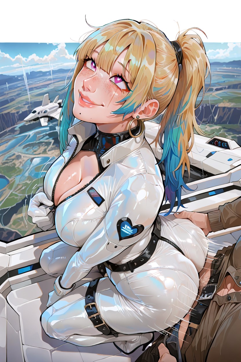 Deep Necklines, Medium Breast, 18+ Hentai AI Porn