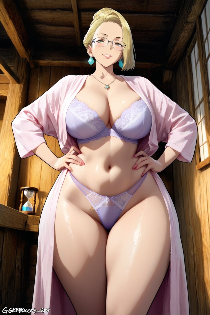 Manos En La Cintura, Extremely Beautiful Woman, Feliz Hentai IA