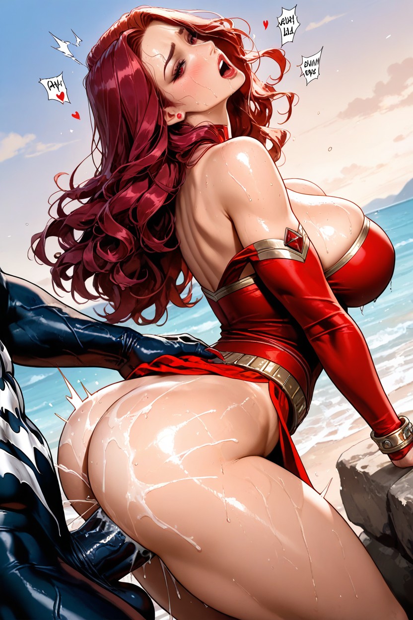 Venom Is Much Bigger Than Her, Golden Embroidery, Rough Sex Hentai IA