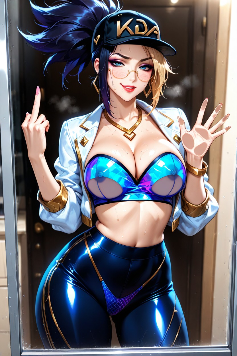 Seductive Gaze, Visible Nipples, Sweat Hentai AI Porn