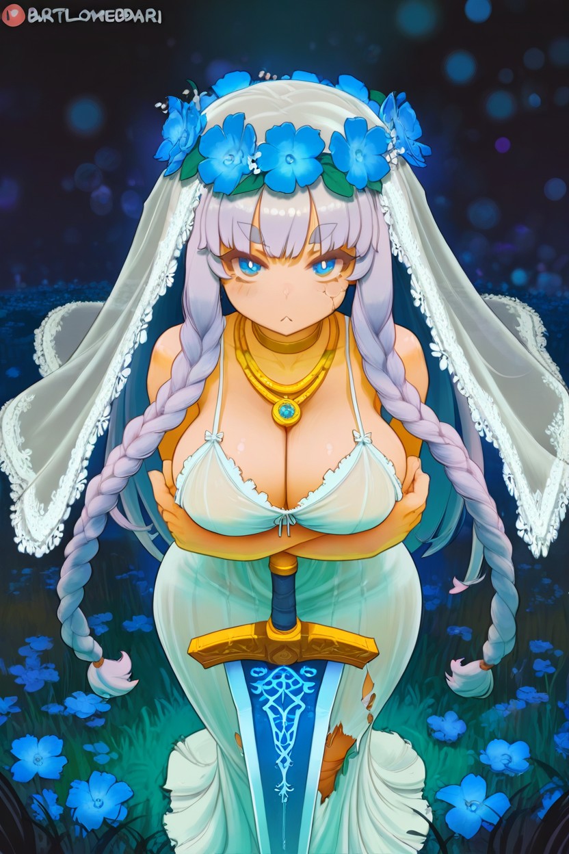 Stubby Eyebrows, Bangs, Jewelry Hentai IA
